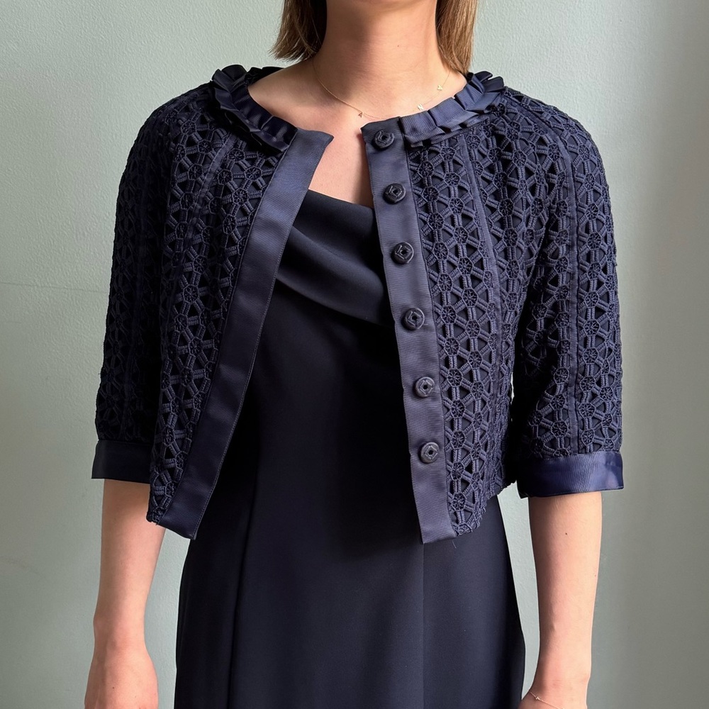 Anne Fontaine Navy lace jacket